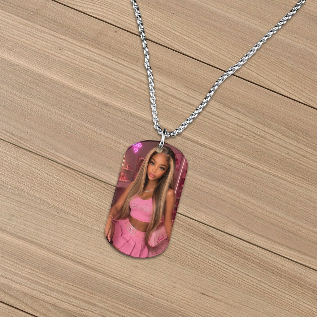 Custom Photo Tag Necklace