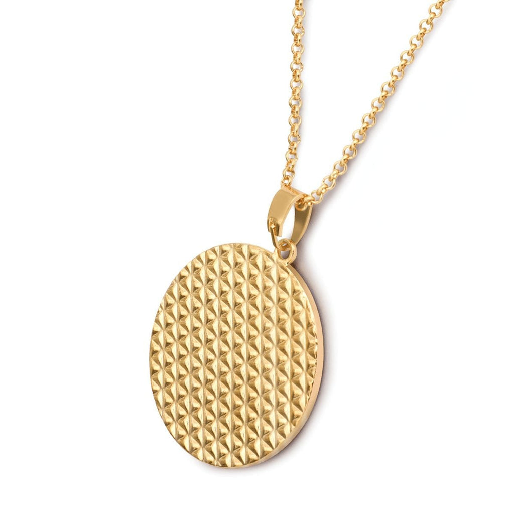 Custom Photo Round Rhinestone Pendant Necklace