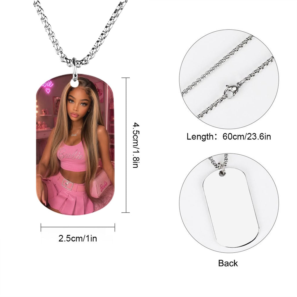 Custom Photo Tag Necklace