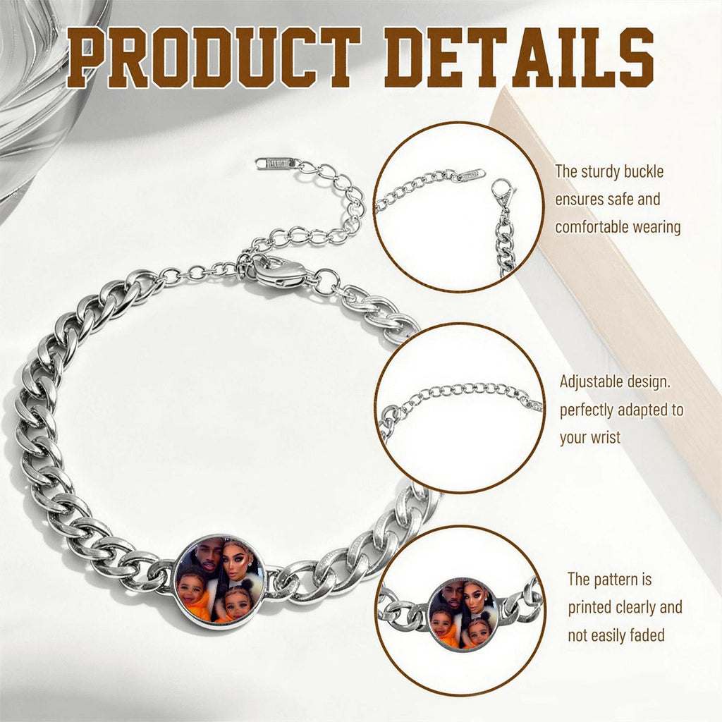 Custom Photo Cuban Link Bracelet