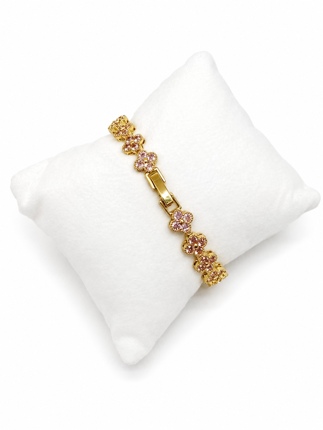 Pink Diamond Clove Bracelet