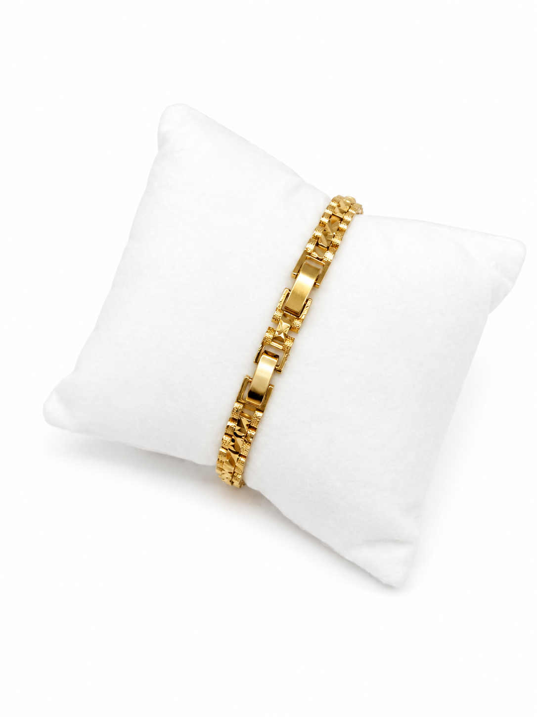 Diamond Cut Link Bracelet
