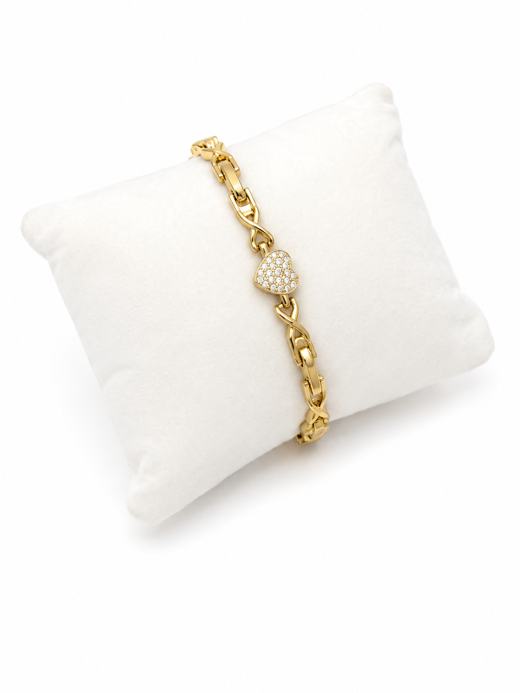 XO Heart Link Bracelet