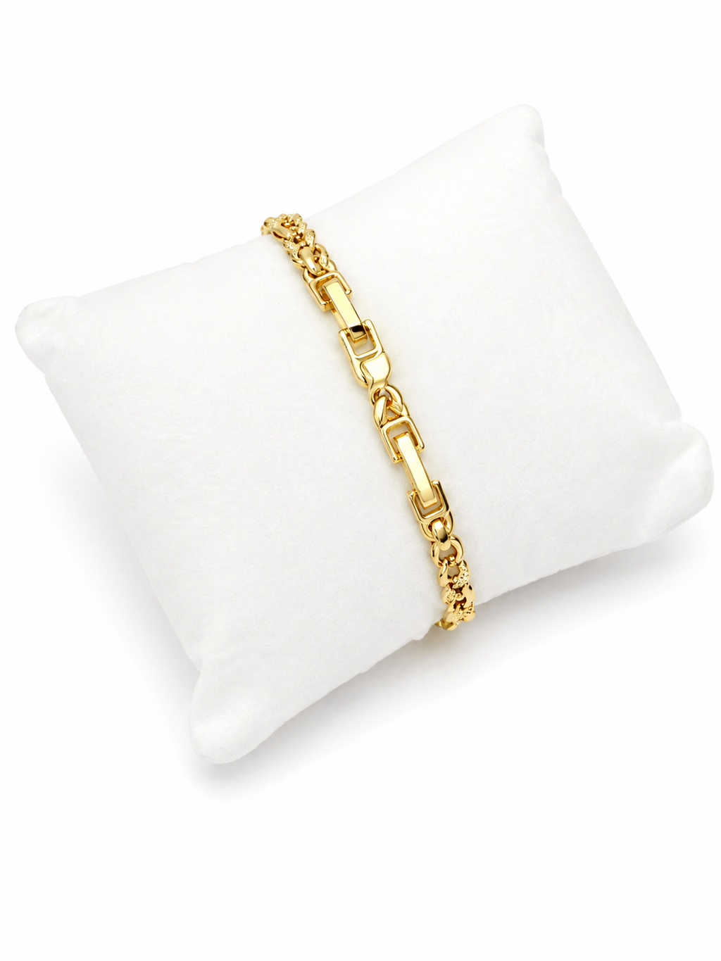 Diamond Cut Infinity Link Bracelet