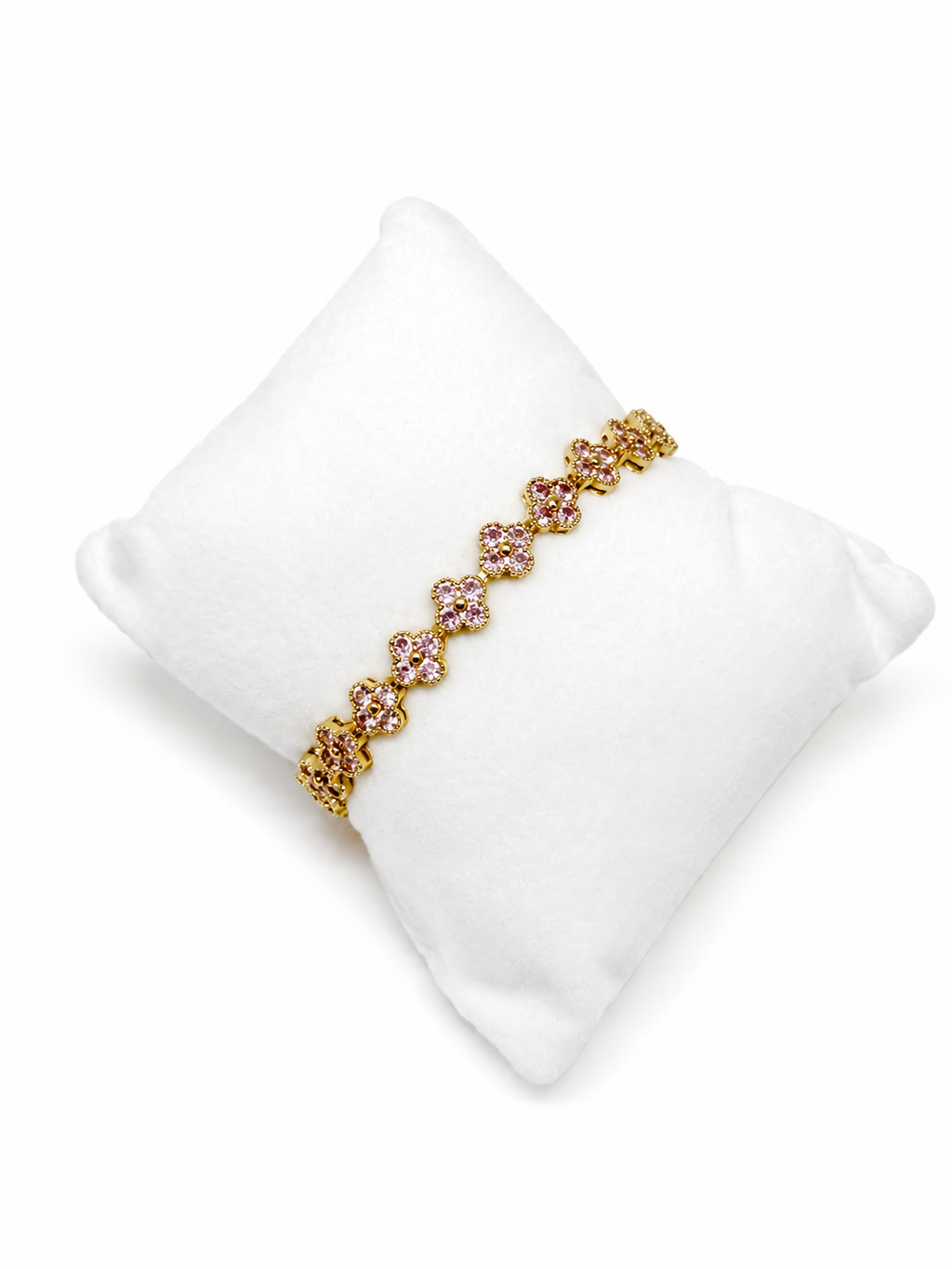 Pink Diamond Clove Bracelet