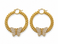 Rolex Butterfly Hoops