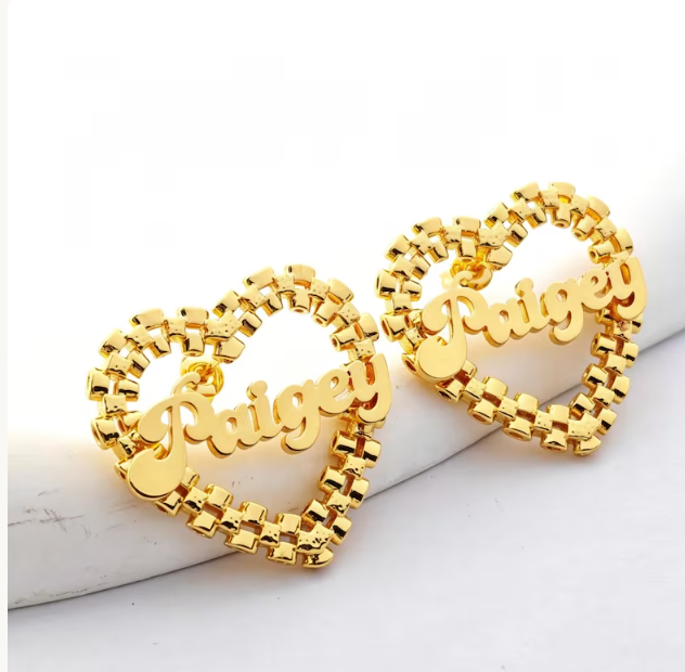 Custom Name Rolex Studs