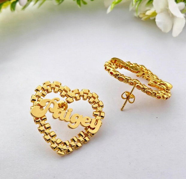 Custom Name Rolex Studs