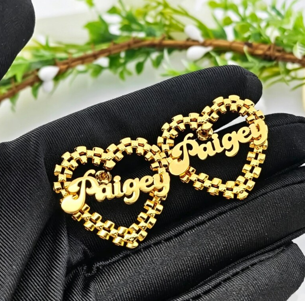 Custom Name Rolex Studs
