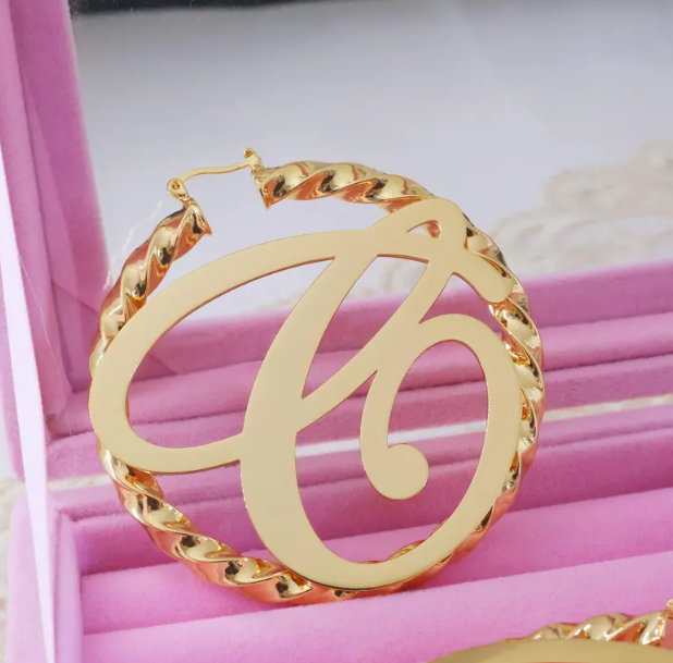Custom Letter Hoops