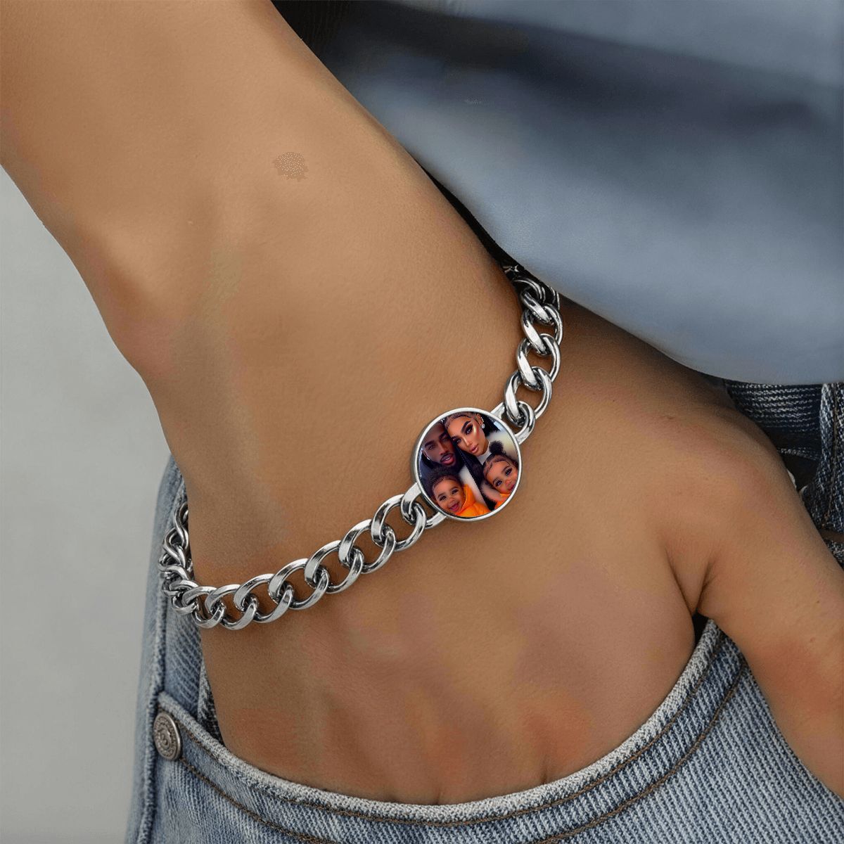 Custom Photo Cuban Link Bracelet