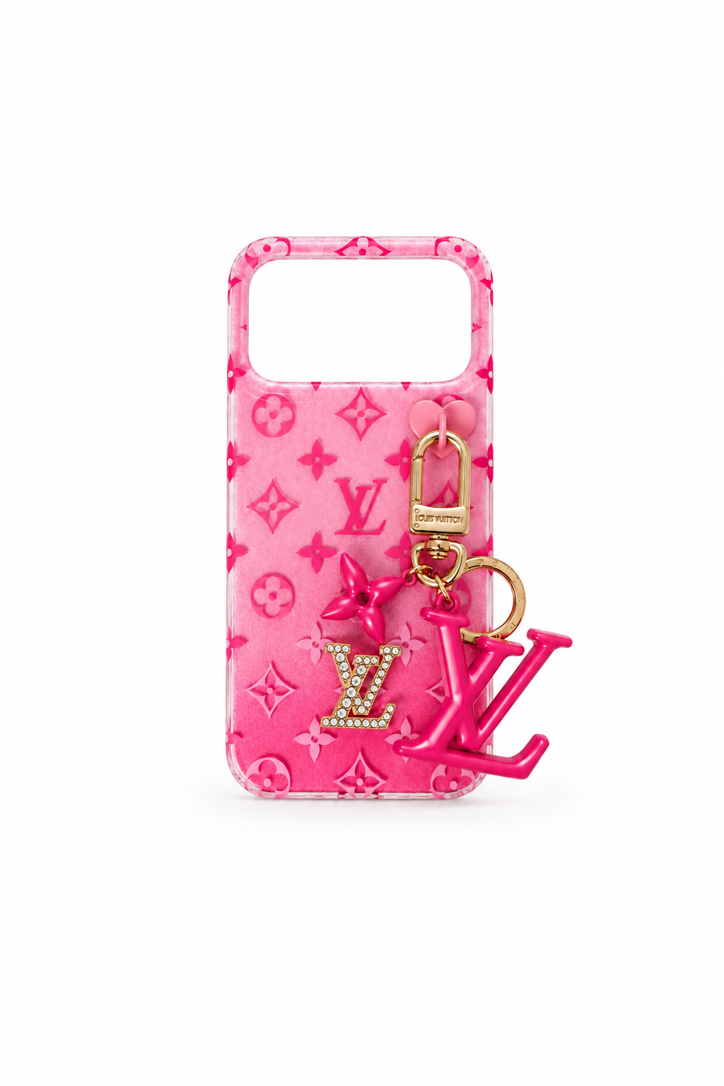 LV Dark Pink Phone Case