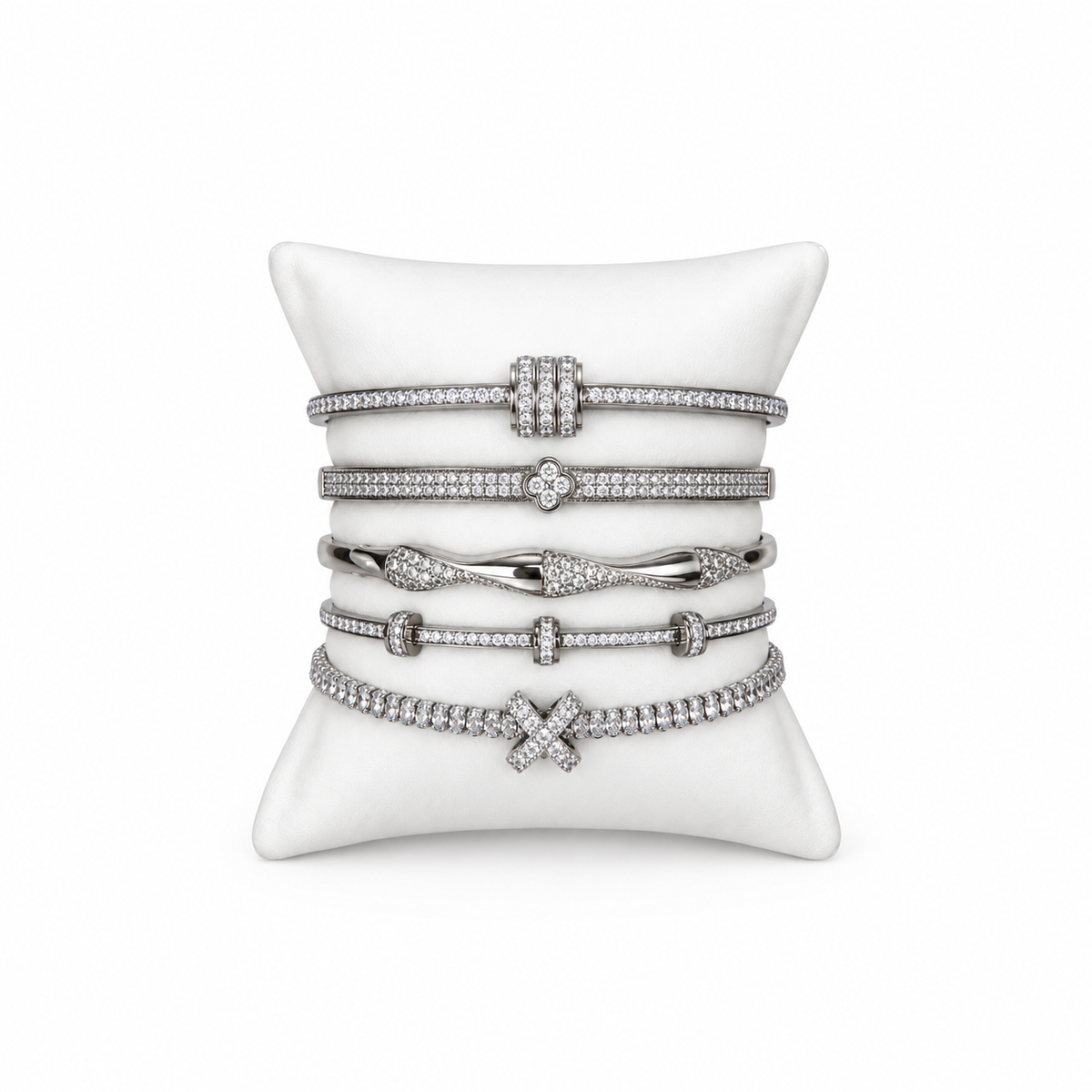 Silver Bangle Set